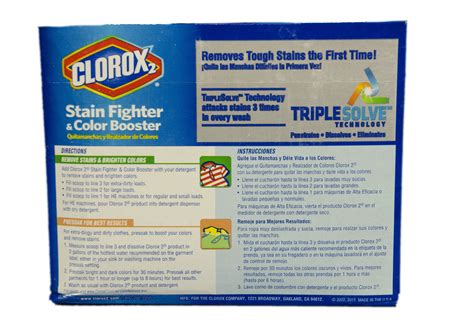 Printable Clorox Bleach Label