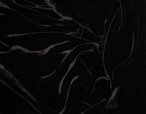 BLACK Silk Velvet Fabric 1 Yard | Etsy