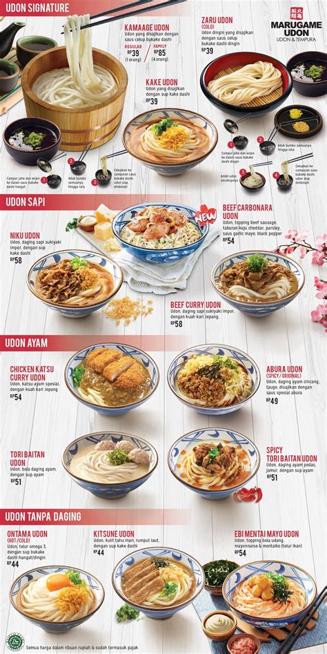 Marugame Udon Menu, Menu untuk Marugame Udon, Beji, Depok - Zomato Indonesia