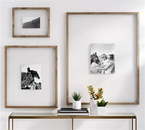 Floating Wood Gallery Frames | Pottery Barn