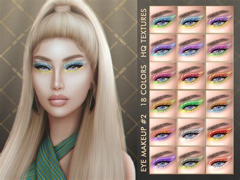 JUL_HAOS [COSMETICS] [PATREON] EYE MAKEUP #2 | Makeup cc, Sims 4 cc makeup, Eye makeup