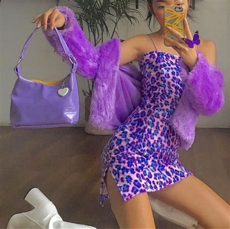 purple aesthetic | Neon outfits, Purple outfits, Color combinations for ...