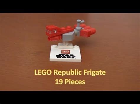 How To Build A LEGO Star Wars Mini Republic Frigate 19 Pieces - YouTube