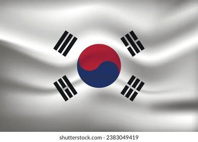 Flag Korea Korean National Symbol Official Stock Vector (Royalty Free ...