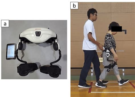 (a) The Honda Walking Assistive Device ® (HWA) and tablet. (b) Gait ...