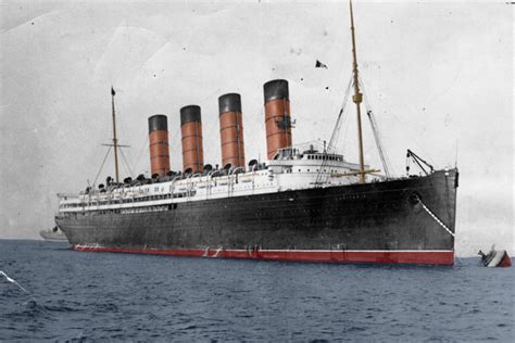 Rms Lusitania In Color