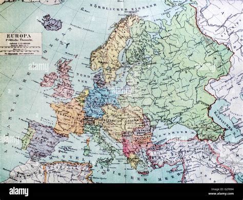 1900 World Map Of Europe