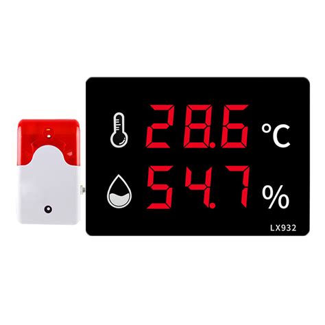 Large Screen Display Digital Wall-Mounted Room Thermometer Hygrometer ...