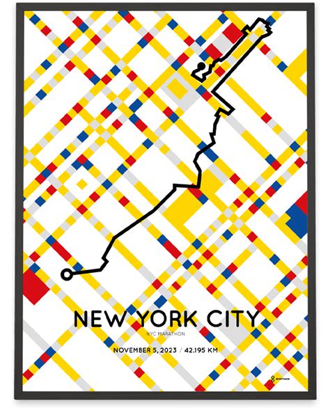 2023 New York City Marathon print – Sportymaps