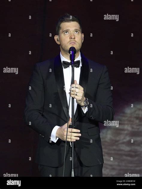 Michael Buble live in concert at the O2 Arena in London Stock Photo - Alamy