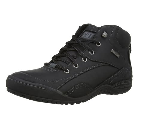 New Mens Caterpillar CAT Adapt Mid Black Waterproof Walking Boots Size ...