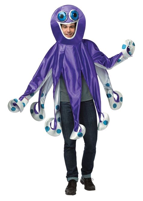 Purple Octopus Mens Costume - Animal Costumes