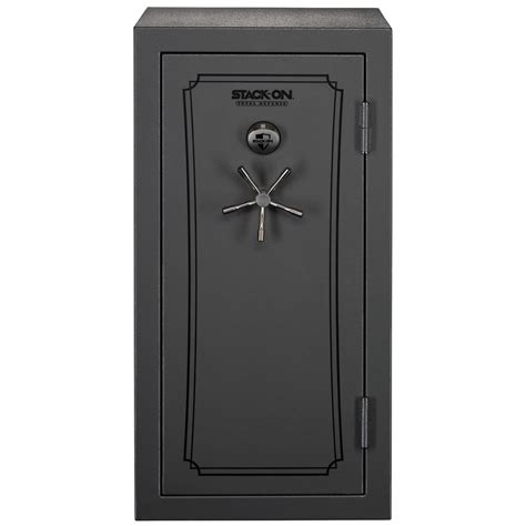 Stack-On 36-40 Gun Total Defense Safe with Biometric Lock in Grey Pebble-TD-40-GP-B-S - The Home ...