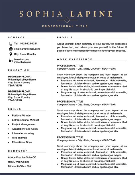 Resume Templates Free Downloadable - baden württemberg schulferien