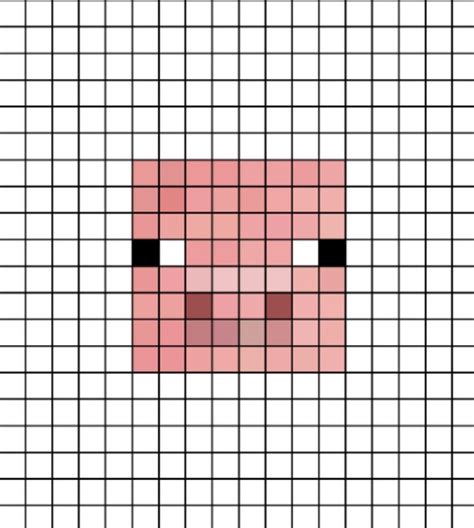 Pig Face Pixel Art (accurate) | Pixel art, Minecraft pig face, Pixel art games