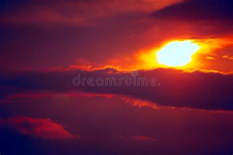 Sunset with red sky stock image. Image of glow, fairy - 193709333