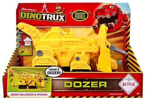 Dinotrux Dozer Deluxe Figure with Sound Mattel Toys - ToyWiz