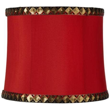 Red With Copper Trim Drum Lamp Shade 11x12x10 (Spider) - #2Y210 | LampsPlus.com # ...