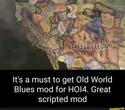 It's a must to get Old World Blues mod for HOI4. Great scripted mod ...