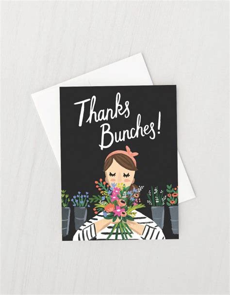 Thanks Bunches Greeting Card | Greeting & note cards, Cards, Greeting cards