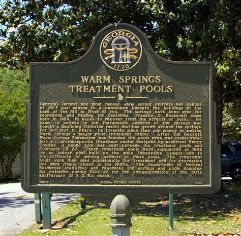 Marker Monday: Warm Springs Treatment Pools - Georgia Historical Society