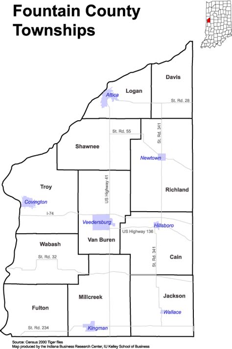 Fountain County, Indiana Genealogy: Courthouse & Clerks, Register of Deeds, Probate, Vital ...