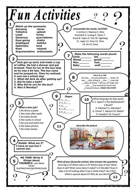 End of term fun worksheet - Free ESL printable worksheets made by teachers | Middle school ...