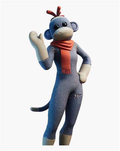 Sock Monkey Skin Fortnite, HD Png Download - kindpng