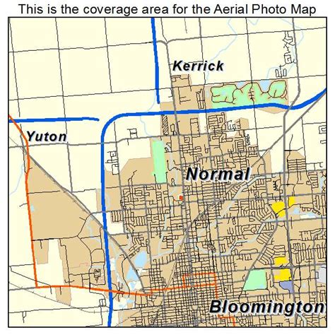 Aerial Photography Map of Normal, IL Illinois