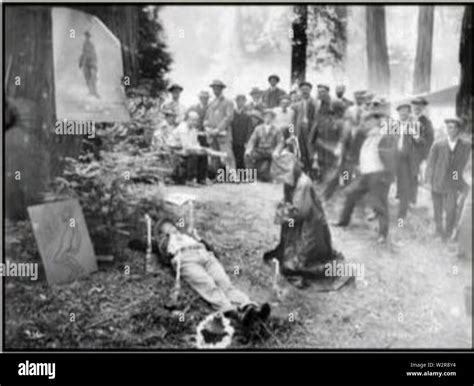 Bohemian grove - 1915 ritual Stock Photo - Alamy