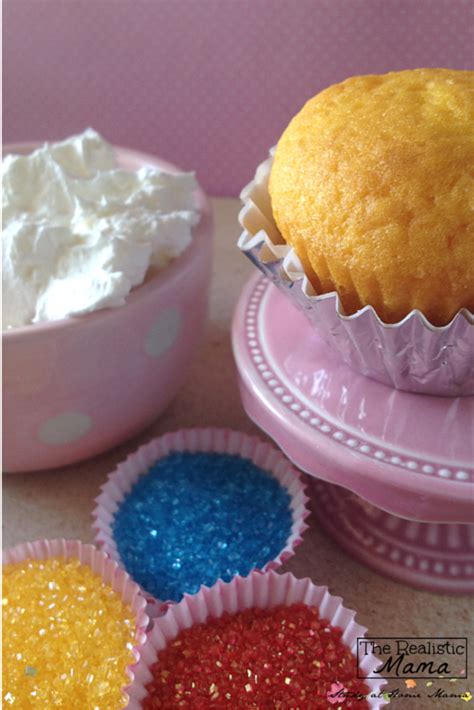 Snow Cone Cupcakes - The Realistic Mama