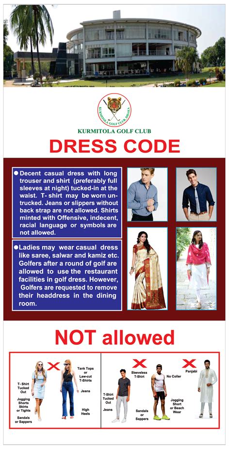 Dress Code – KURMITOLA GOLF CLUB