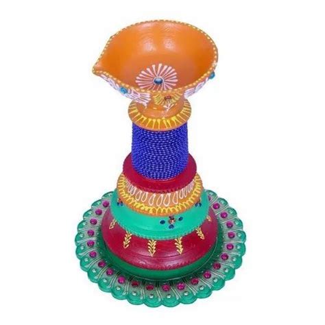 Clay Designer Diya, For Home at Rs 200/piece in Vadodara | ID: 6700142433