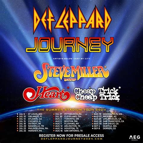 Def Leppard Journey Summer Stadium Tour 2024 Tickets Price - Anica Torrie