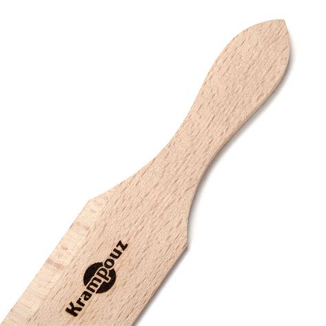 Crepe Spatula | Krampouz ASH40 15 3/4" Beechwood Crepe Spatula