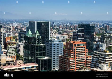 Skyline of Santiago Stock Photo - Alamy