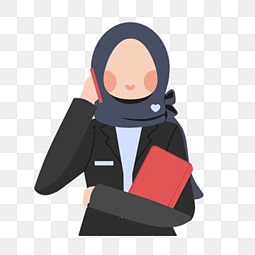 sekretaris,sekretaris clipart,karakter avatar muslim,jilbab,selamat ...