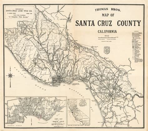 Thomas Bros. Map of Santa Cruz County California | Curtis Wright Maps