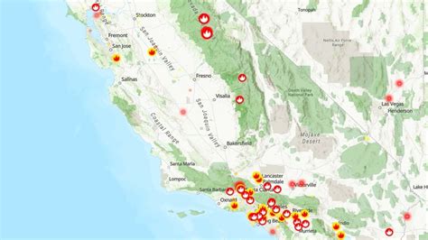 Southern California Map Of Fires - Aloise Marcella