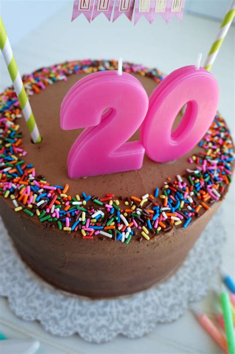 20th birthday chocolate confetti cake | The Baking Fairy