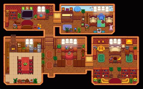 The Inside of the farmhouse | Stardew valley layout, Stardew valley ...