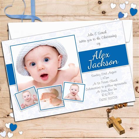 Free Christening Invitation Template for Baby Boy Of 10 Best Images About Printable Baby Baptism ...