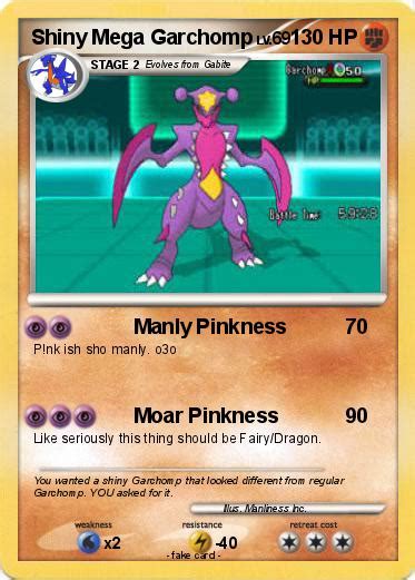 Pokémon Shiny Mega Garchomp - Manly Pinkness - My Pokemon Card