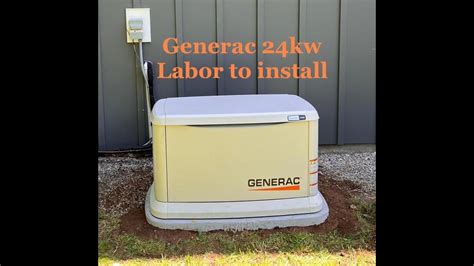 Generac 24kw Install - LABOR! - YouTube