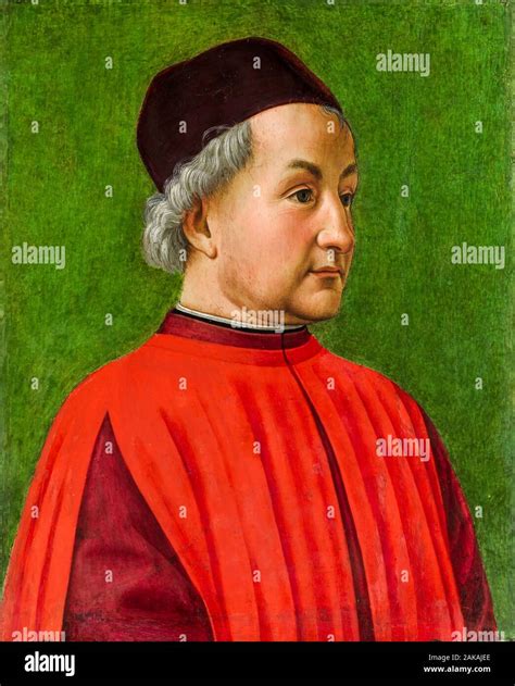 Domenico Ghirlandaio, Portrait of a Man, painting, 1477-1478 Stock Photo - Alamy