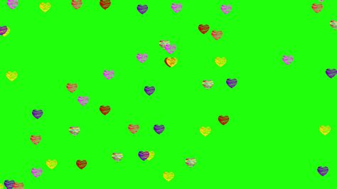 Colored hearts animation with green screen video 17799235 Stock Video at Vecteezy