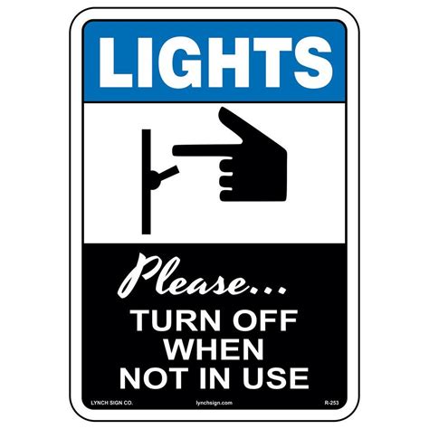 Free Printable Turn Off Light Signs - Printable Form, Templates and Letter
