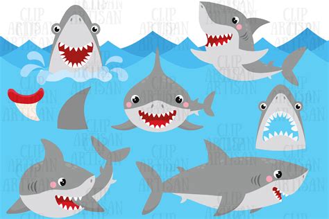 Shark Party Graphic by ClipArtisan · Creative Fabrica