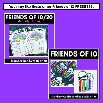 Friends of Ten Posters FREEBIE by Mrs Learning Bee | TPT