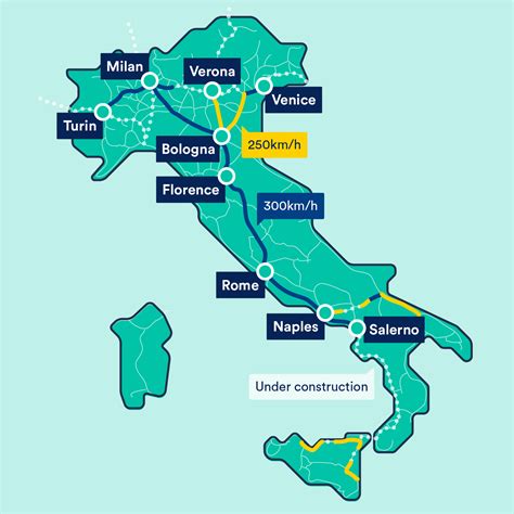 Italy High Speed Train Map – Get Map Update